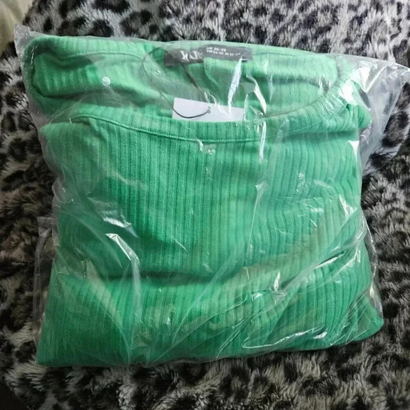 Yours | Plus Size Green Ribbed T-Shirt Dress Stretch Fabric - New with Tag! - Picture 14 of 15